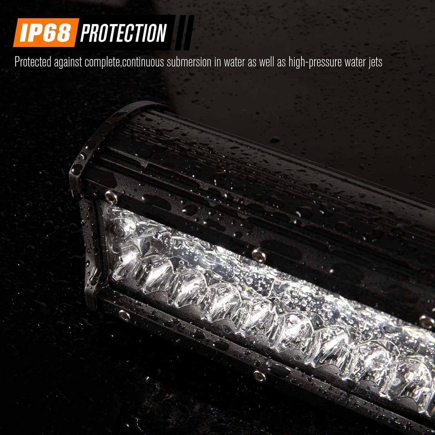 2x 7inch 20000LM LED Work Light Bar Flood Spot Pod Offroad Fog Driving ATV Truck