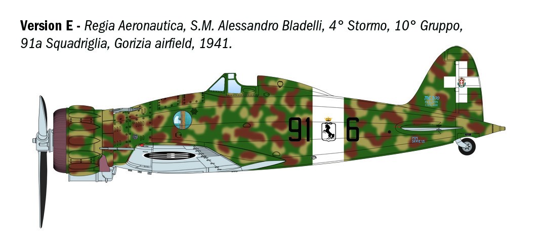 Italeri 1/32 Macchi MC.200 Saetta Kit #2516