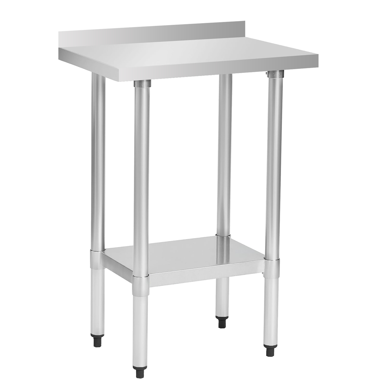 Commercial Stainless Steel Work Table Station NSF Worktables with Backsplash