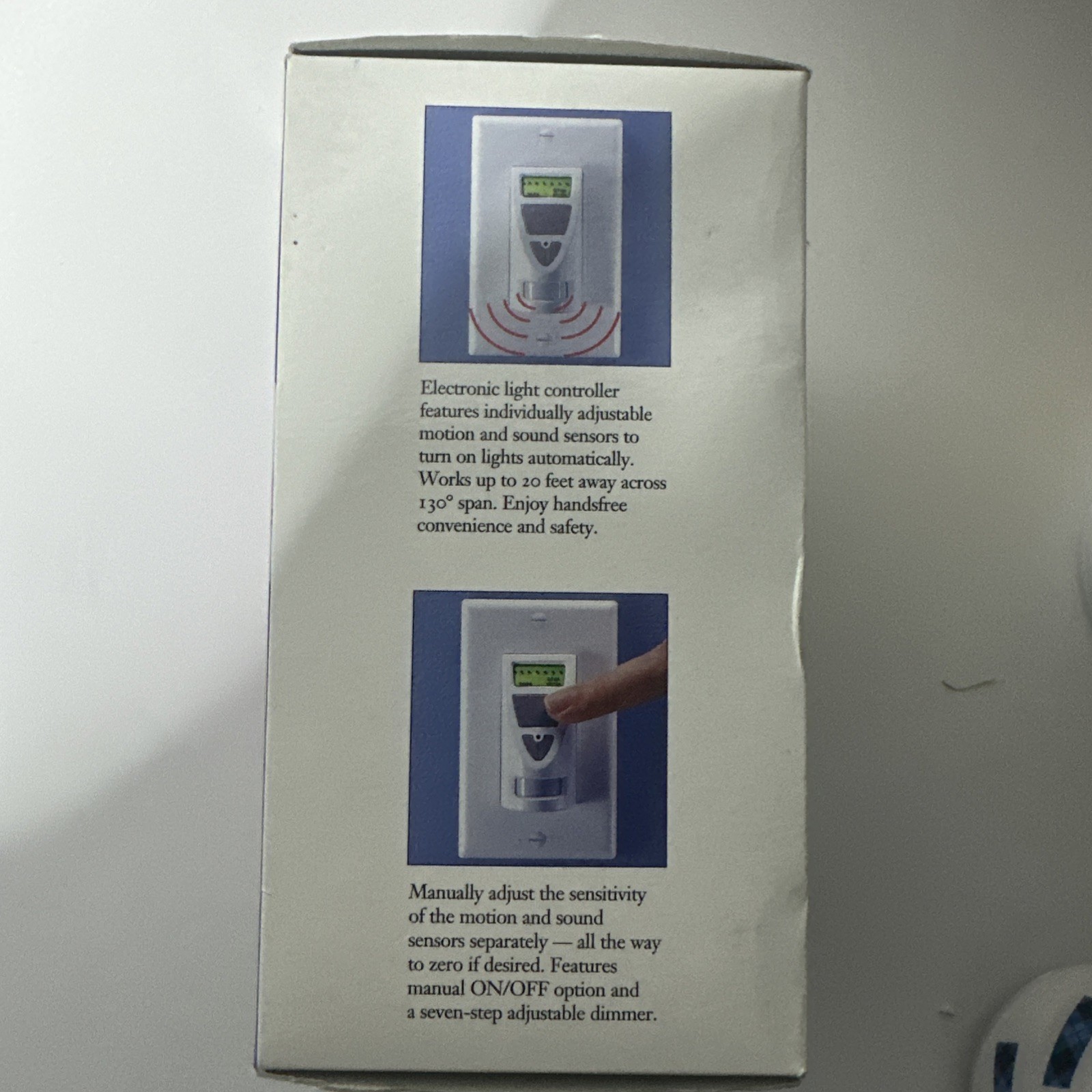 Sharper Image Automatic Light Controller with Motion With Sound Activation