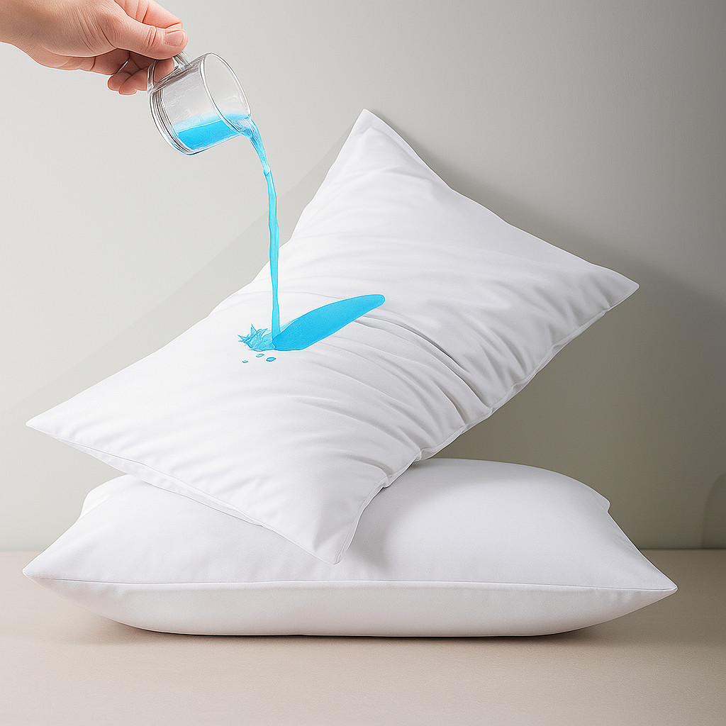 100% Waterproof Pillow Protectors With Zipper 2 Pack Standard Queen King Size