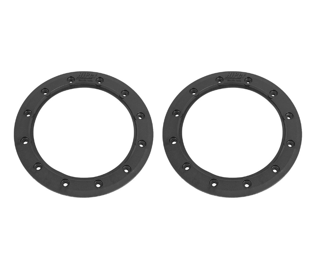 Hiper Wheels CF1 Tech 3 Rim Replacement Beadlock Rings Pair 10 Inch 10" Black