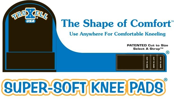 TROXELL USA - SuperSoft Royal Blue Kneepads (Large Size/Bagged in Pairs)