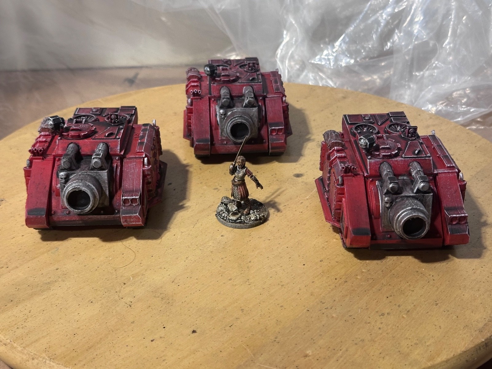 Siege red 3D-printed scratch-built parts lot, used, free shipping