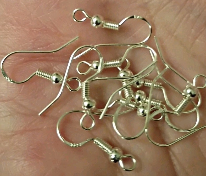 10pc (5Pr) Lot 925 Sterling Silver Filled Fish Hook Ear Wire Earrings Findings