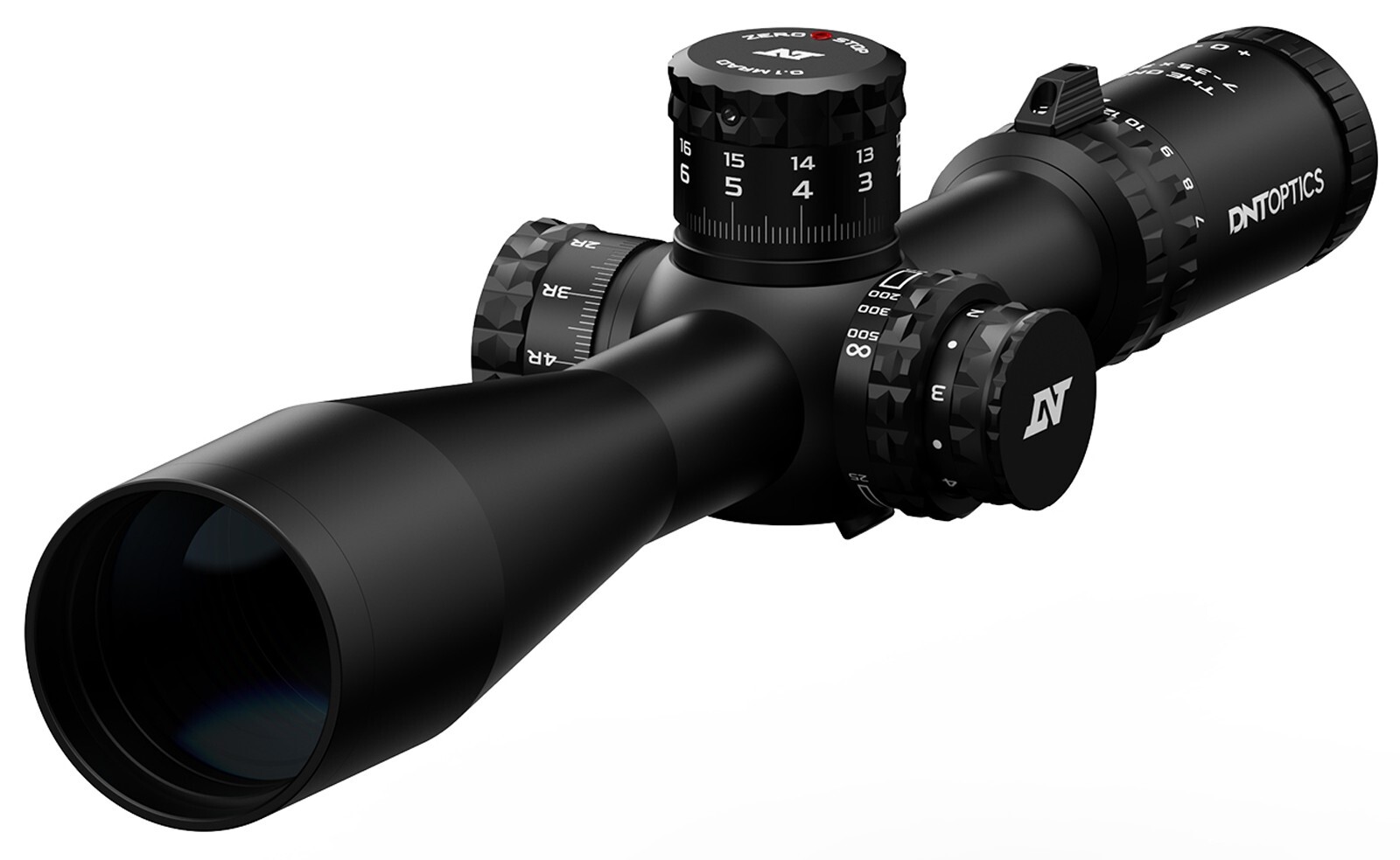DNT Optics TheOne 7-35x56 FFP MIL TOR/MPR Illuminated Reticle with Zero Stop