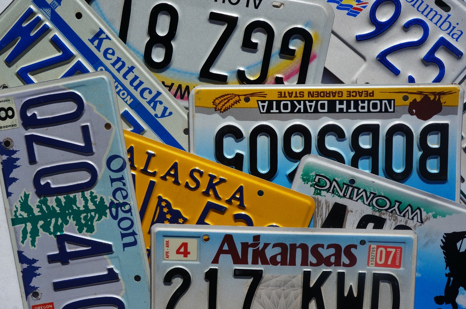 License Plate - ALL 50 STATES + Countries NICE License Plates Lot FREE SHIPPING