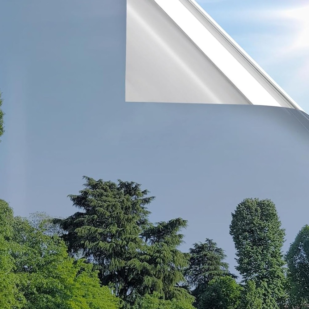 rabbitgoo One Way Mirror Window Film Tint Anti UV Reflective Glass Sticker Home