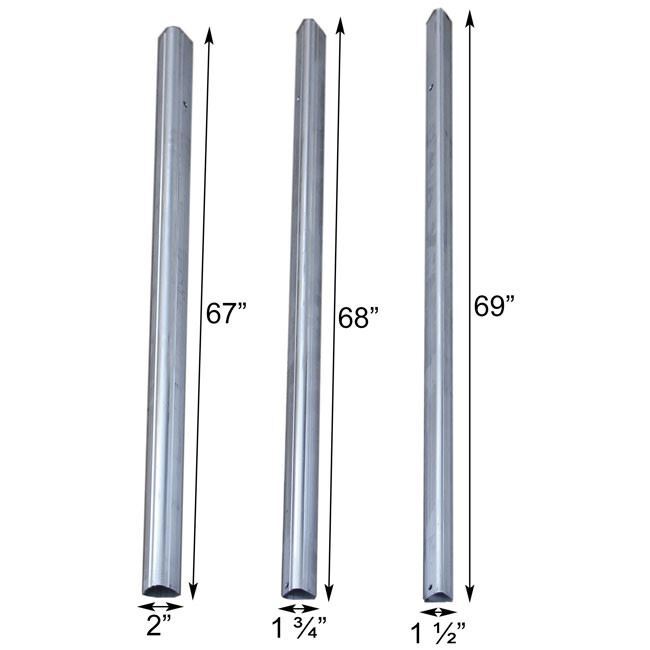S&K Telescoping Aluminum Tri-Pole with Ground Socket, 15' Tall TTP-15-3
