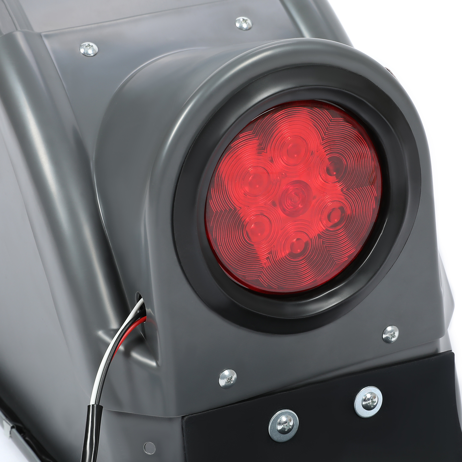 Right Fender Flare Plastic Gray W/ Sealed Light For Demco Kar Kaddy Trailer