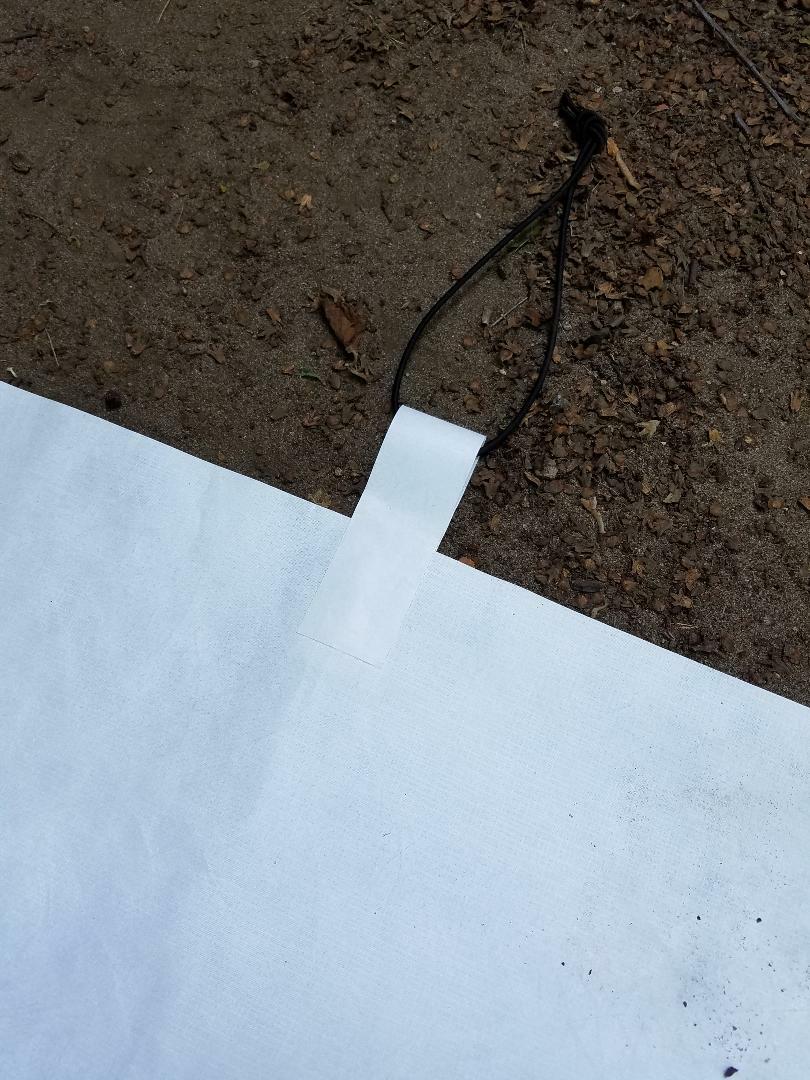 Tyvek 4x7 ft Ground Sheet Tent Footprint with Tie-Off Loops