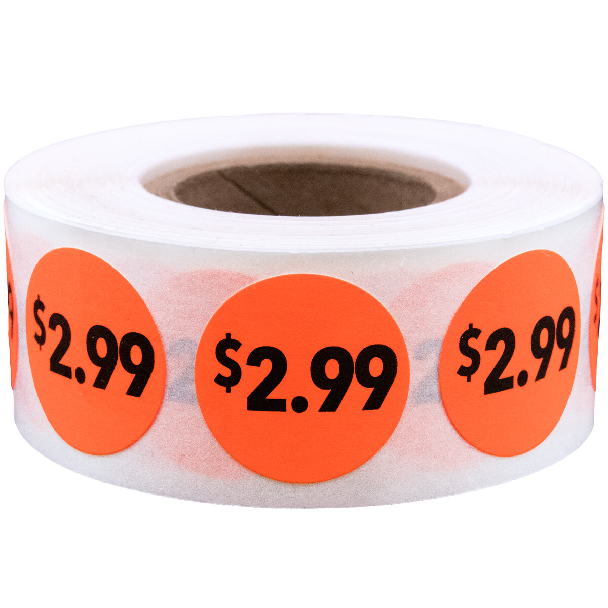 Fluorescent Pricing Stickers | 0.75" Inch Round - 500 Pack | Pick a Price