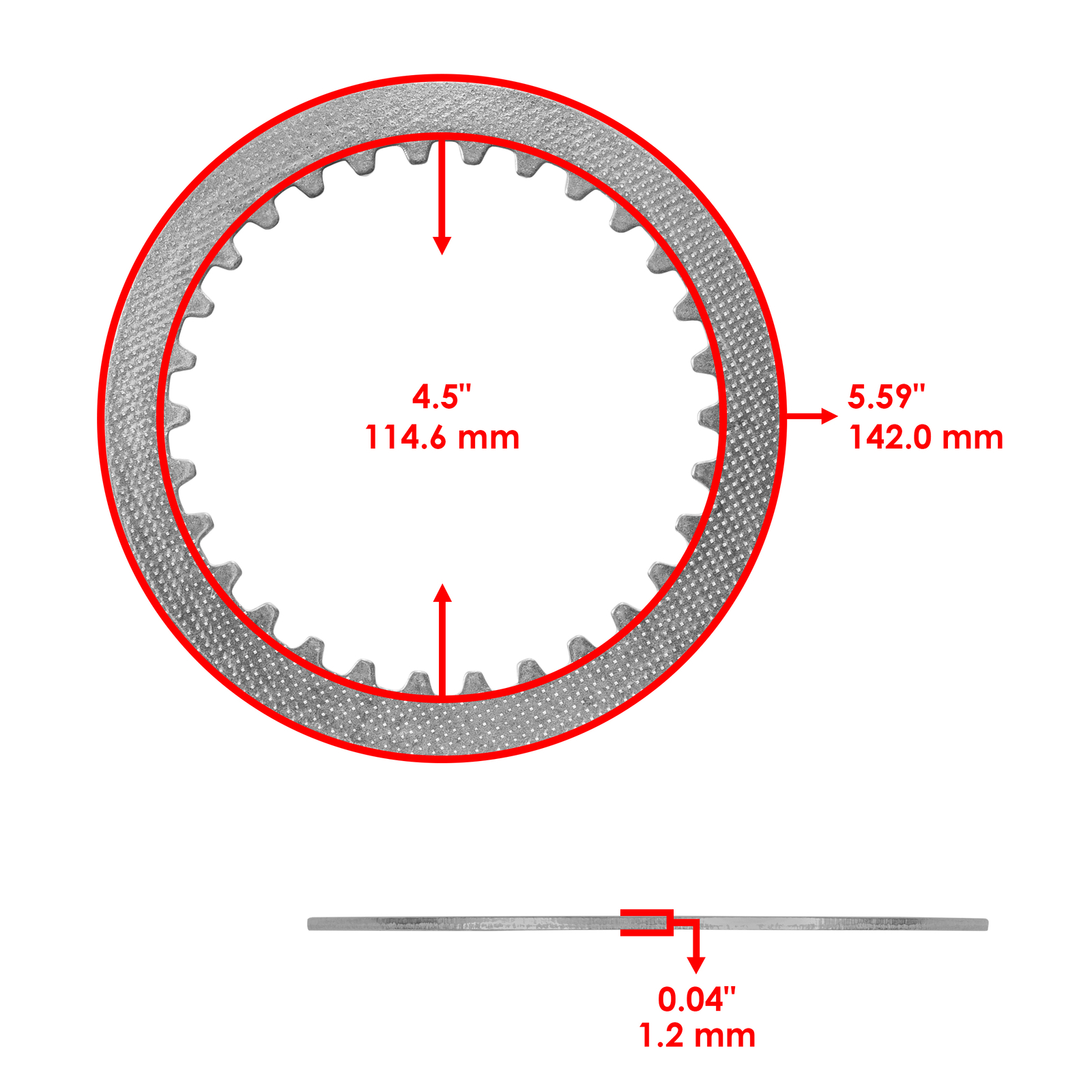 Clutch Friction Steel Plates Springs Gasket Kit for Yamaha YFZ450R SE 2014-2024