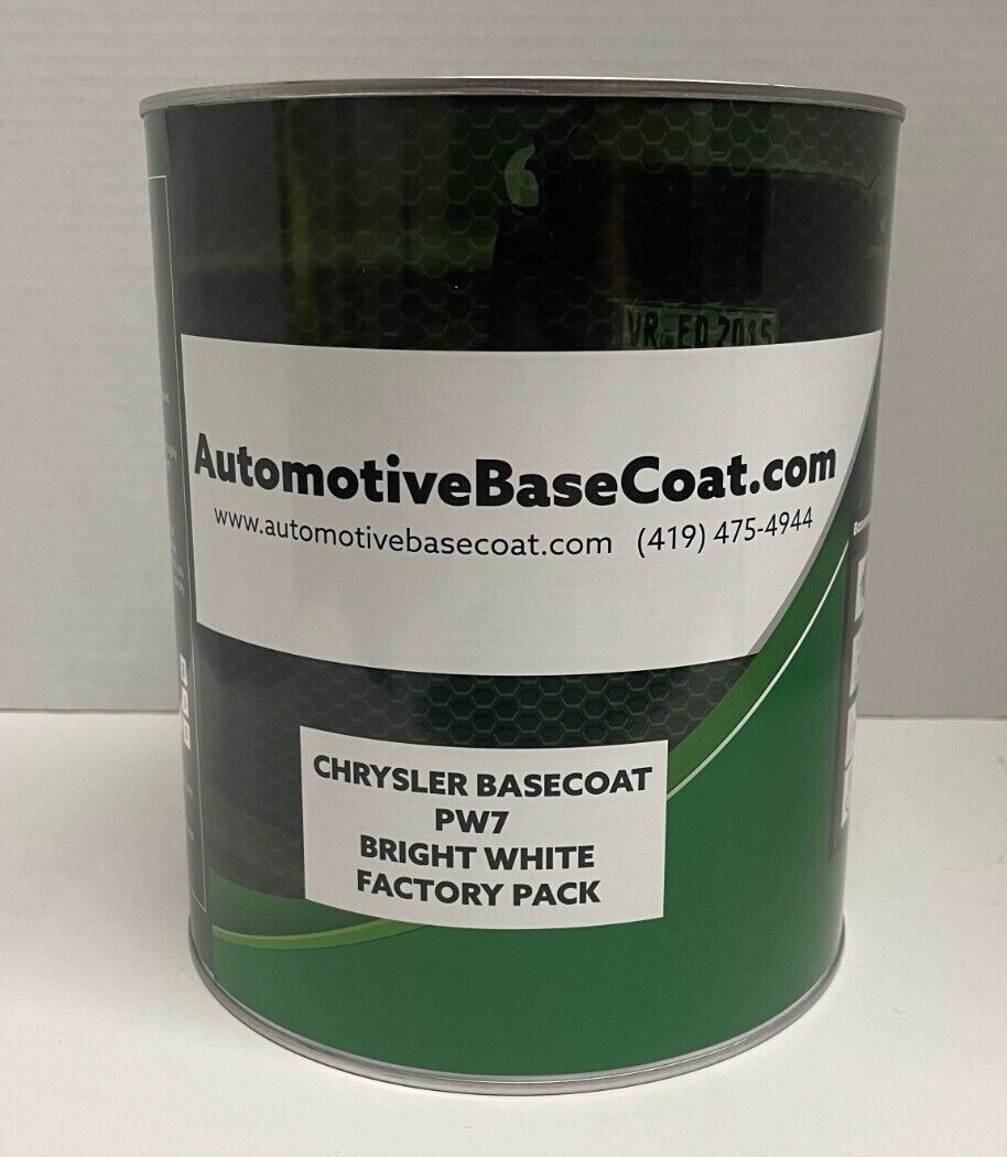 Chrysler, Dodge, Jeep - PW7 -Bright White Gal Ready to Spray w/ Clear Coat