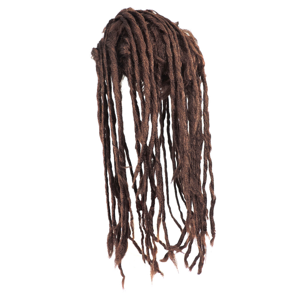 Adult Caveman Twisted Jamaican Dreadlock Brown Prehistoric Halloween Costume Wig
