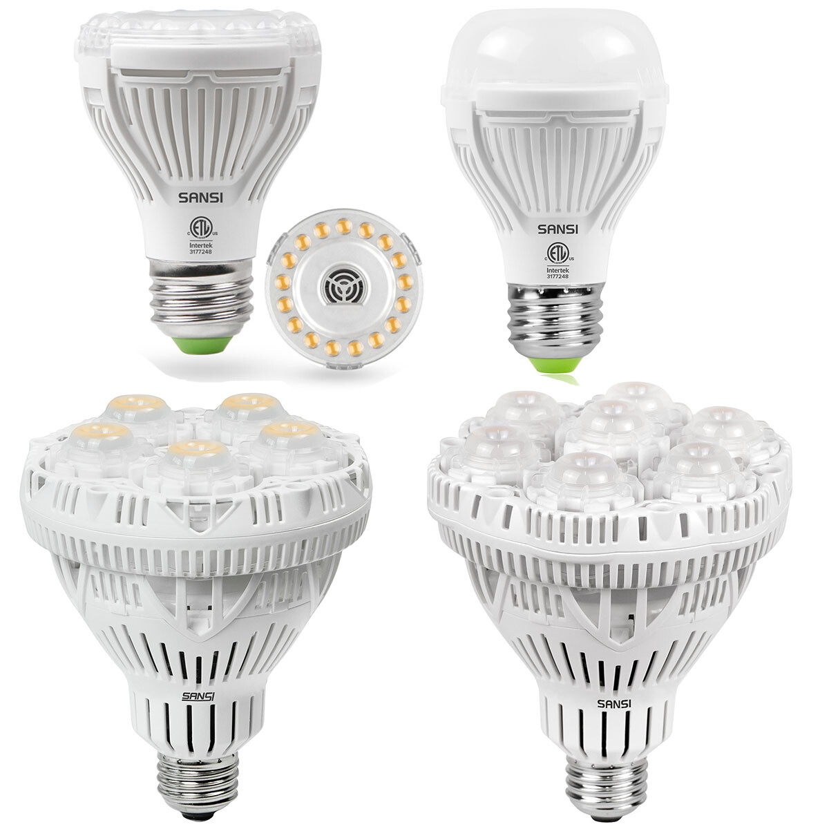 SANSI LED Grow Light Bulb Full Spectrum 10W/15W/24W/36W Grow Light E26 Base
