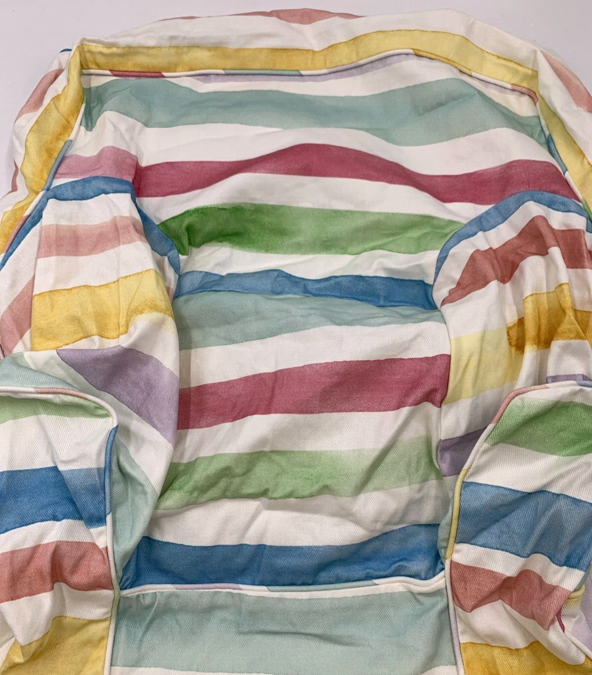 Pottery Barn Kids Anywhere Chair Kayla Rainbow Stripe Slipcover My First #6762H