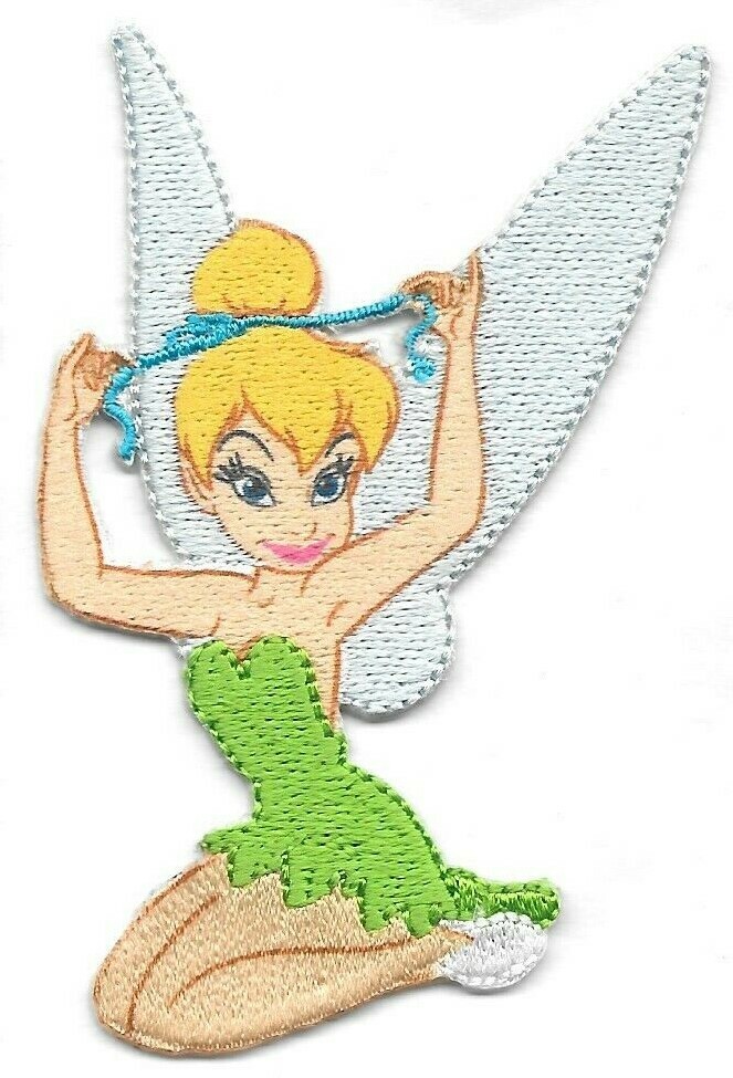 Tinker Bell Disney Cartoon Embroidered Patch Iron-On Sew-On US shipping