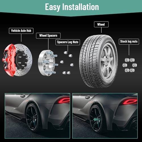 6x5.5 Hubcentric Wheel Spacers for Silverado Sierra 6x5.5-M14x1.5-78.1-1.25"