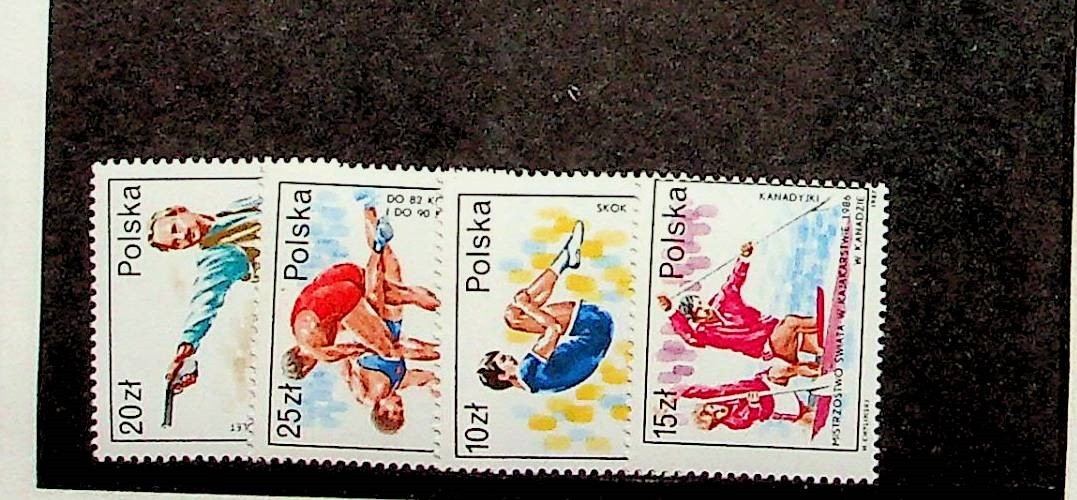 POLAND Sc 2820-23 NH ISSUE OF 1986 - SPORT - (CM26)