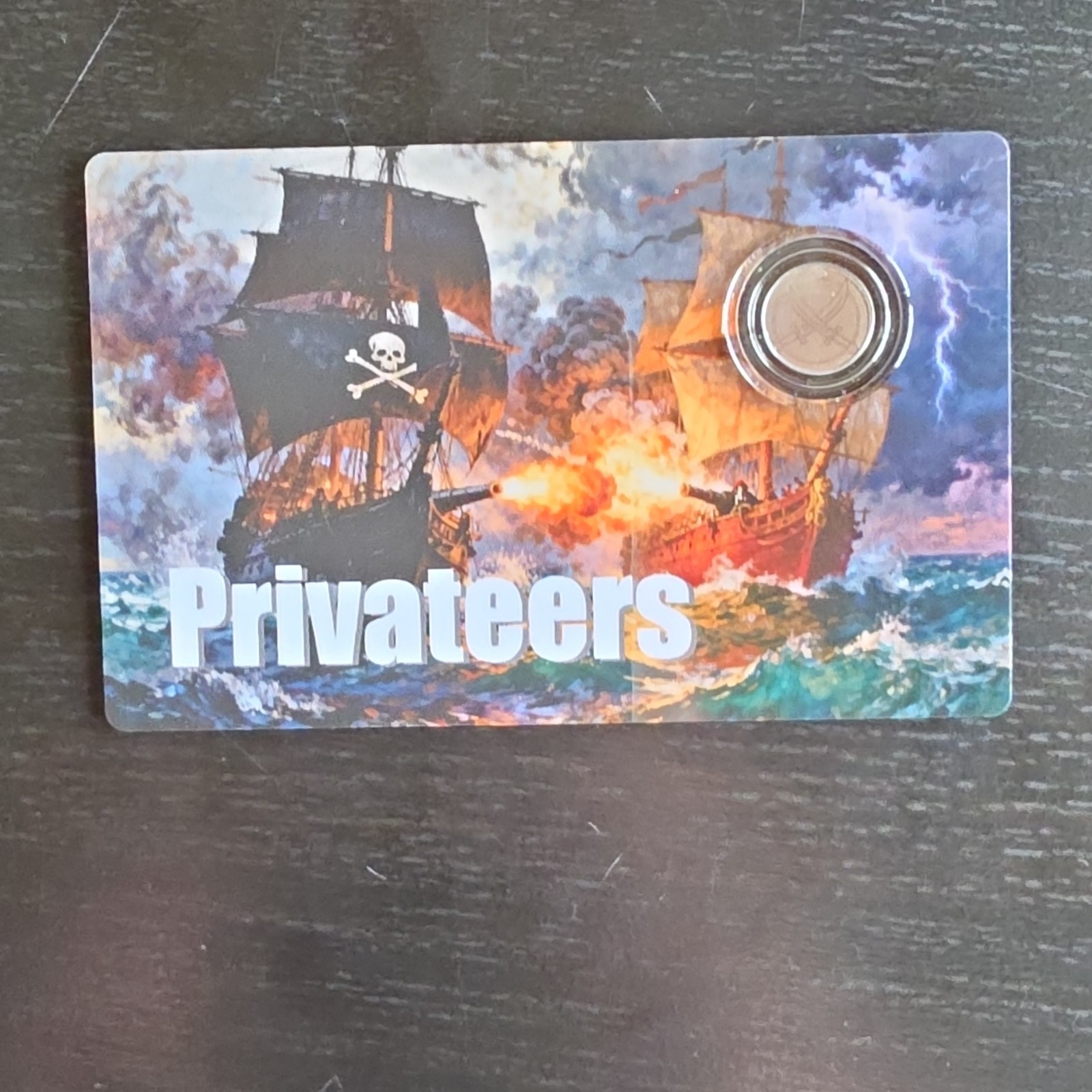 Liberia 2026 Privateers Platinum Coin .999 12 Dollars COA #0652