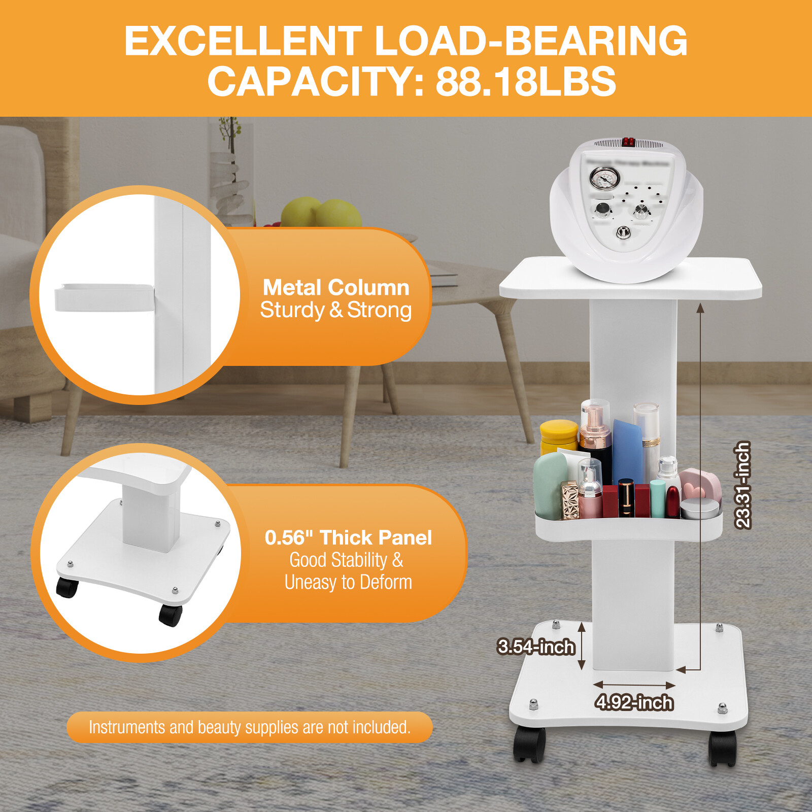 Organizer Stand Rolling Trolley Cart SPA Beauty Salon Storage Equipment Machine