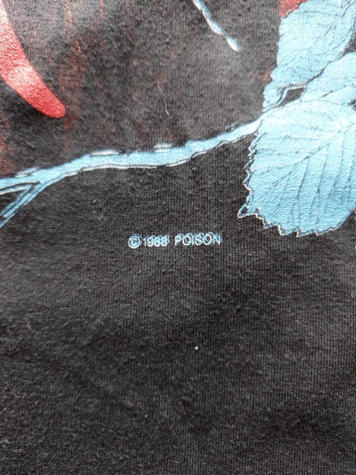 Vintage 1988 Open Up and Say Ahh Poison Concert Band T-shirt Bret Michaels