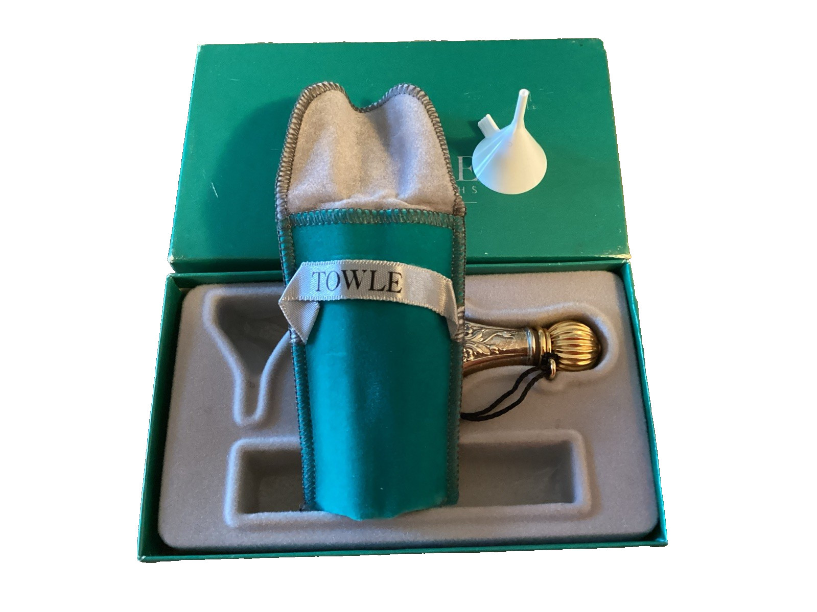 Towle Old Master Sterling Silver Travel Perfume Bottle in Original Box