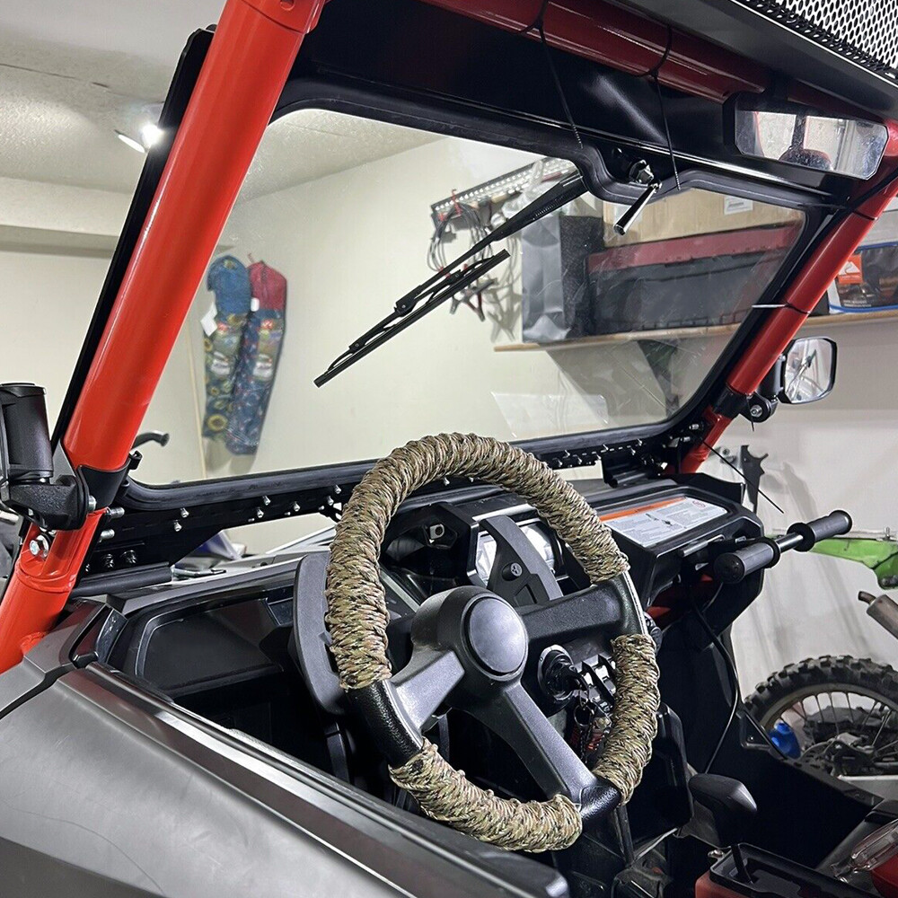 Front Glass Windshield & Aluminum Frame Fit 2019 + Honda Talon 1000R 1000X