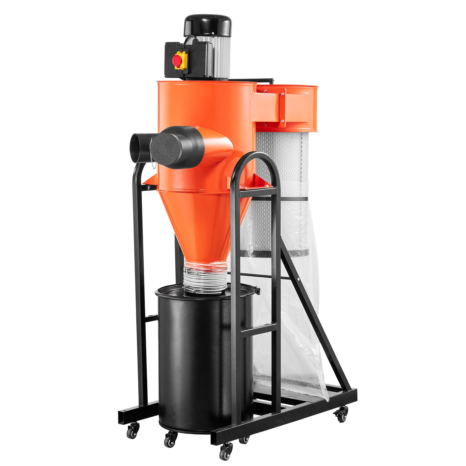 Uimoso 1.5HP Dust Collector with 763 CFM and 3400 RPM Vortex Cone System