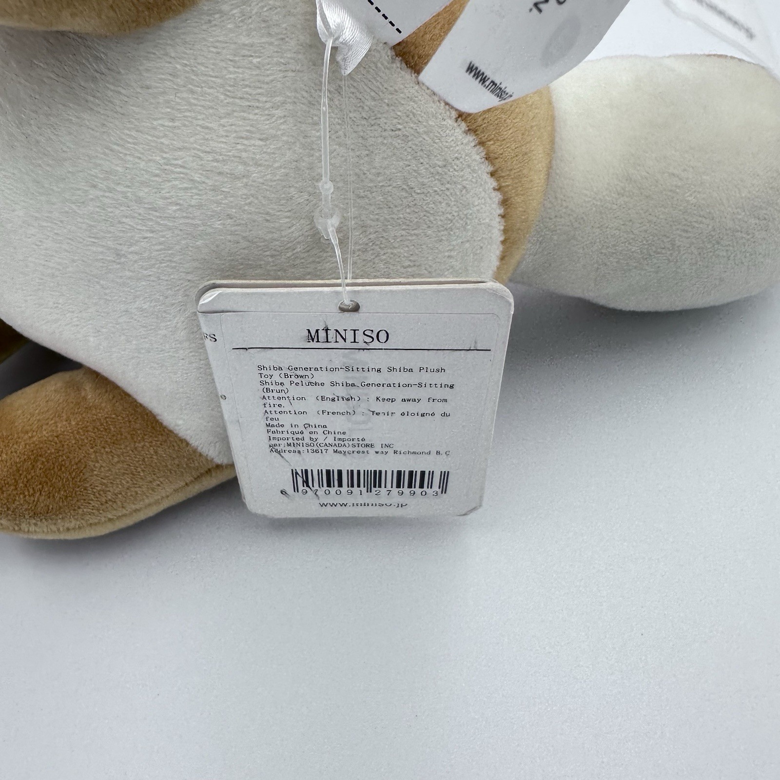 10” Miniso Life + 5” Bellzi Plush Stuffed Shiba Inu Corgi Dog Sitting Lot Of 2