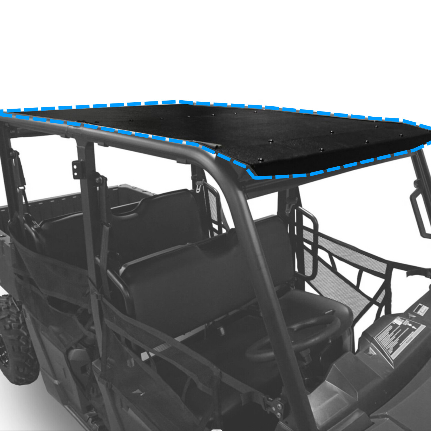 2 pcs Hard Top Roof Fit Polaris Ranger 570 Crew Mid-Size 2015-2019 4 Seat