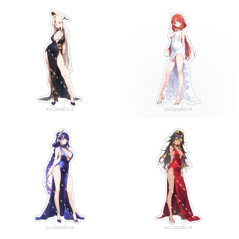 Genshin Impact Anime Standing Plate Acrylic Stand Collection Decor Gift 15cm