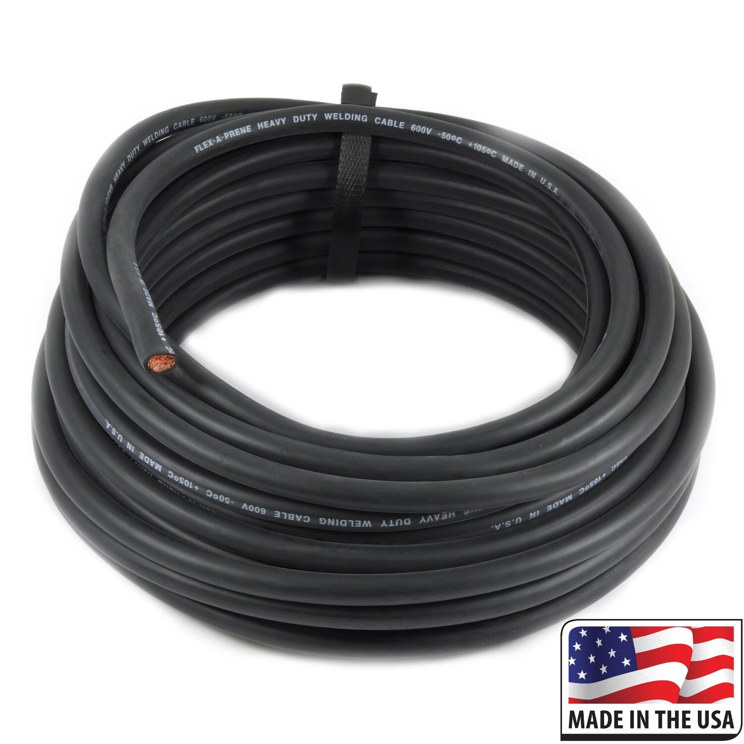 Direct #2 AWG Flex-A-Prene Welding Cable - 50 Foot - Made In USA
