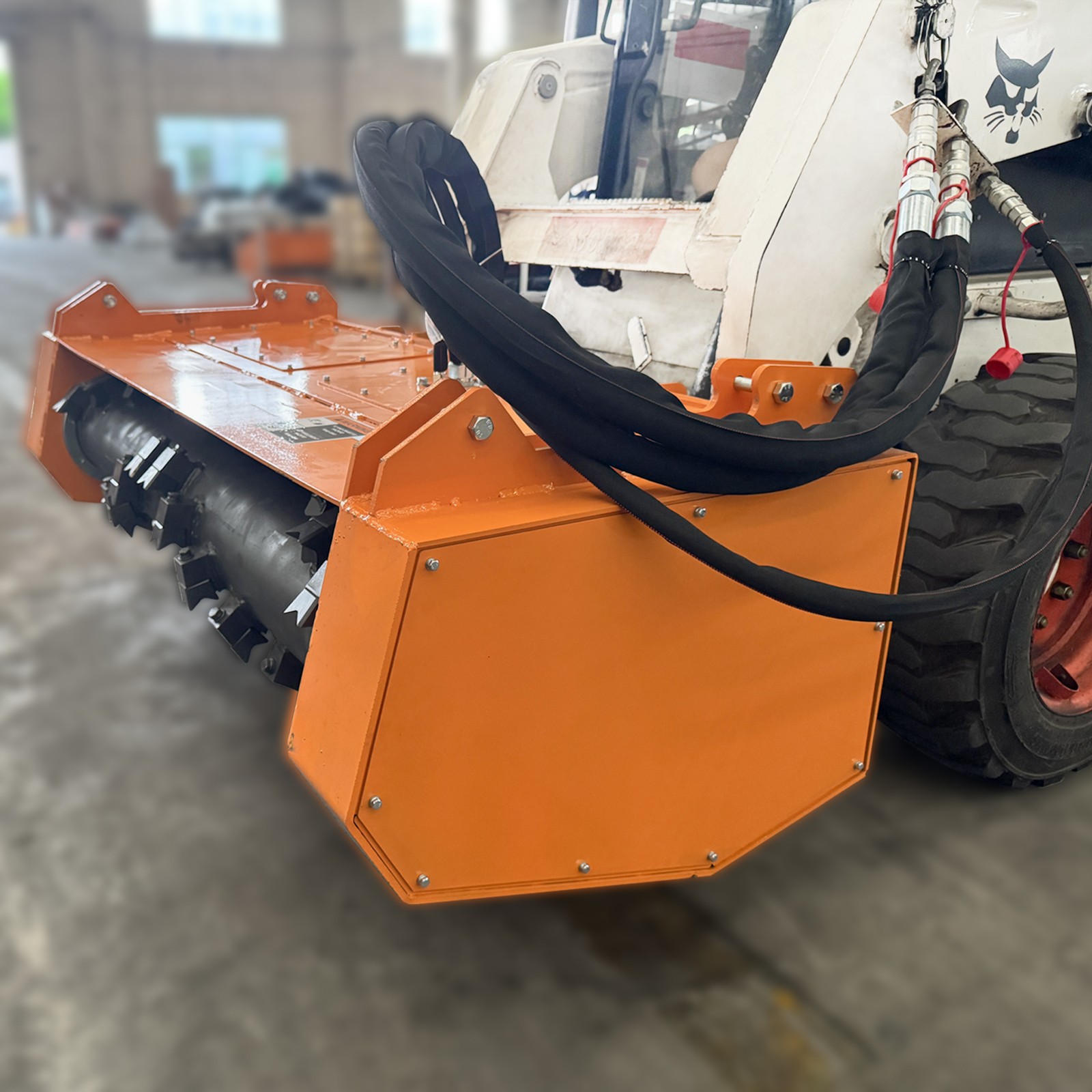 Wolverine 60'' Drum Mulcher Forestry Mulcher attachment for Bobcat skid steer