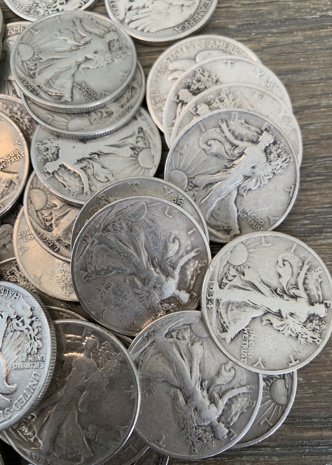 Walking Liberty Half Dollars 90% Silver Circulated CHOOSE QUANTITY FREE SHIPPING