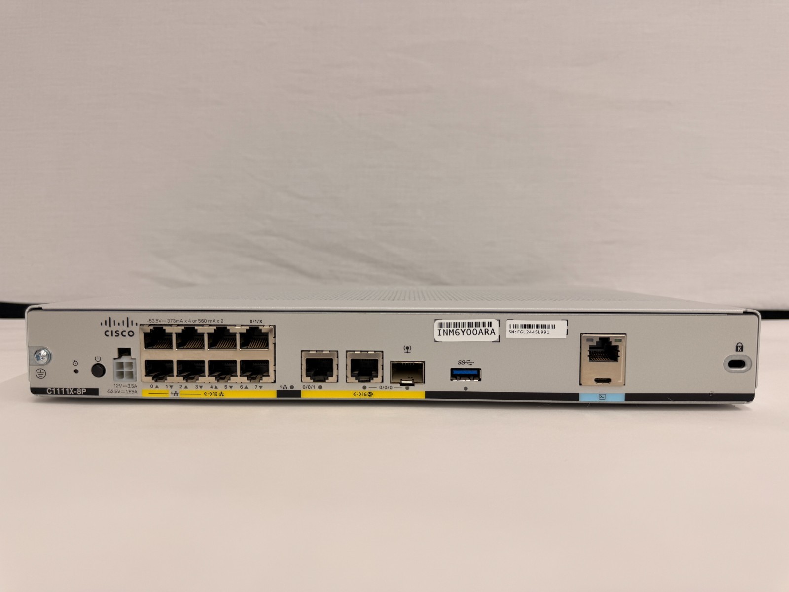 Cisco ISR C1111X-8P ISR 1100 8 Ports Gigabit Ethernet Integrated Services Router