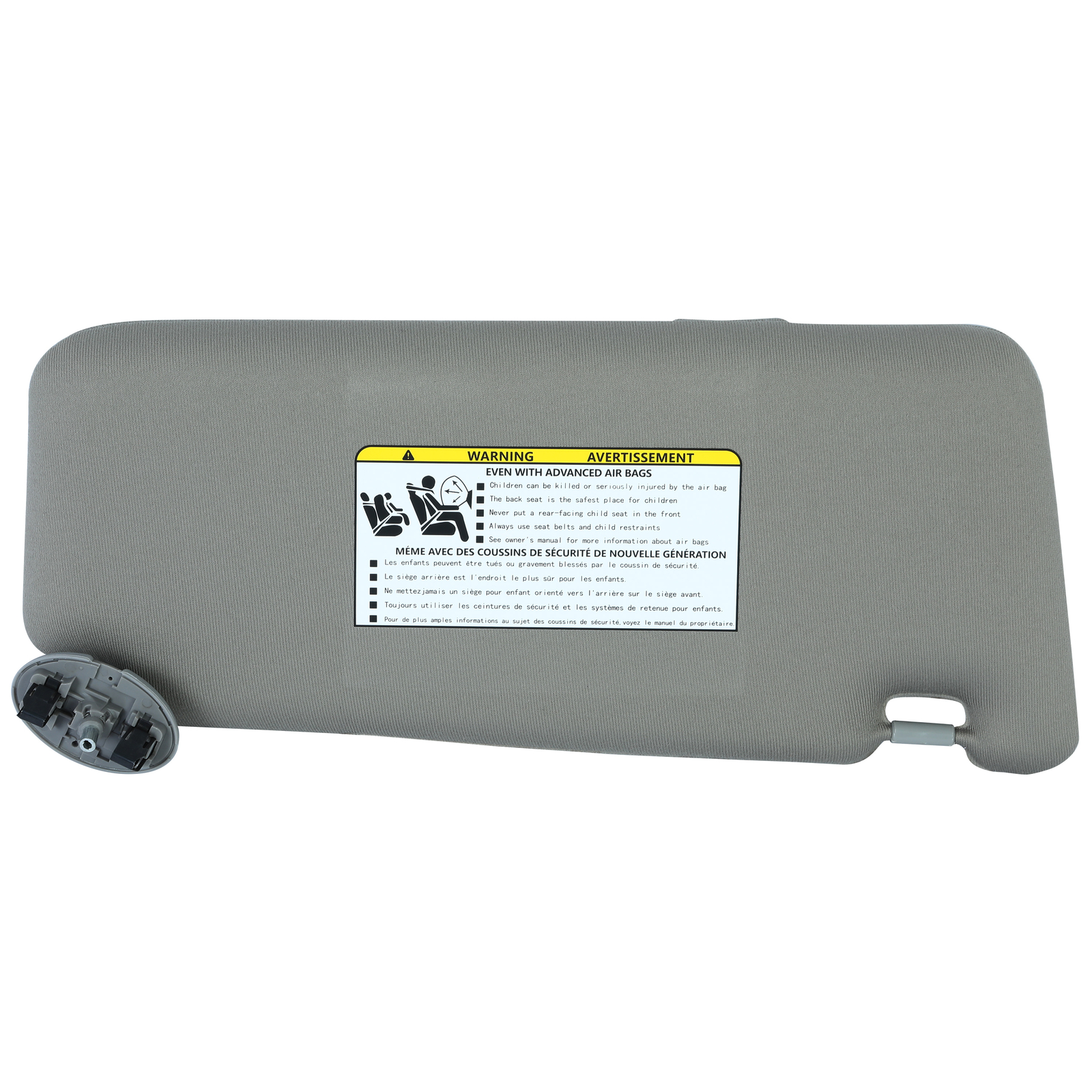 Gray Sun Visor for Toyota Camry 2007-2011 Driver Side w/ Sunroof