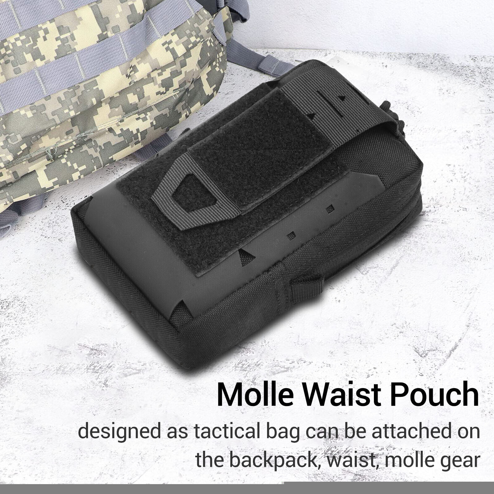Tactical Molle EDC Pouch Multi-purpose Belt Waist Pack Bag Utility Phone Pocket