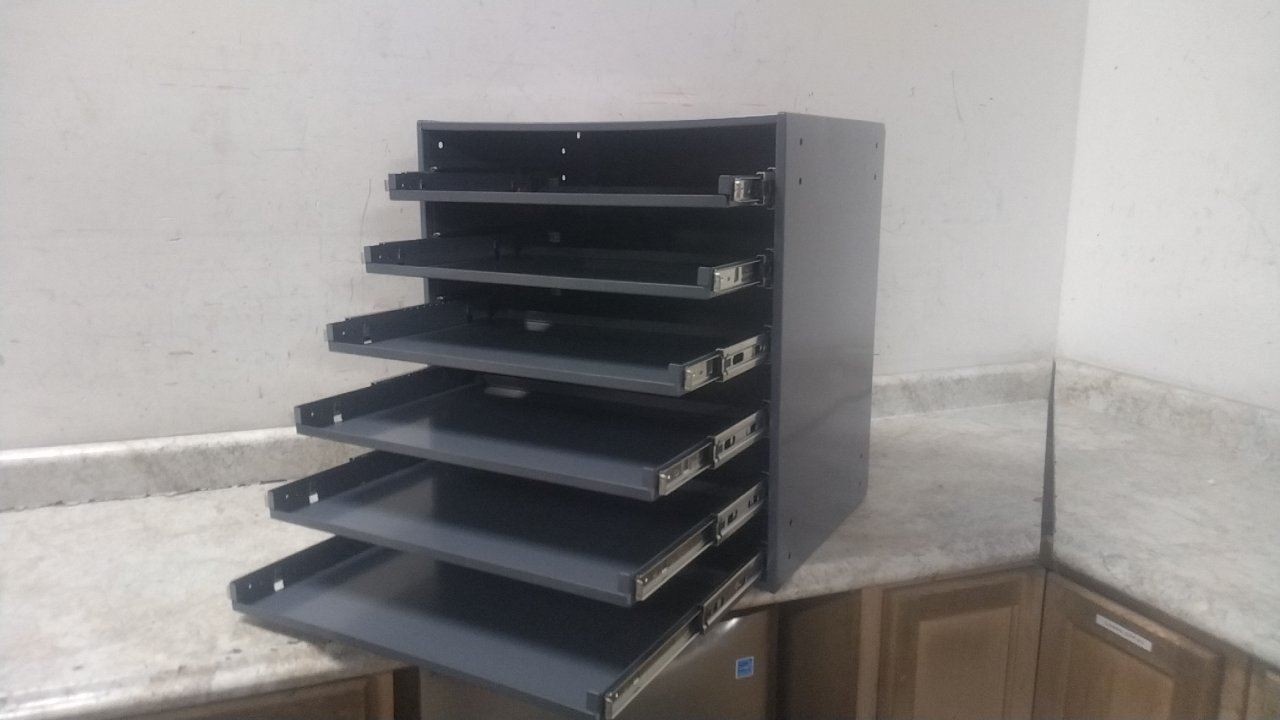 Durham Mfg 321B-95 6 Slot Heavy Duty Slide Rack