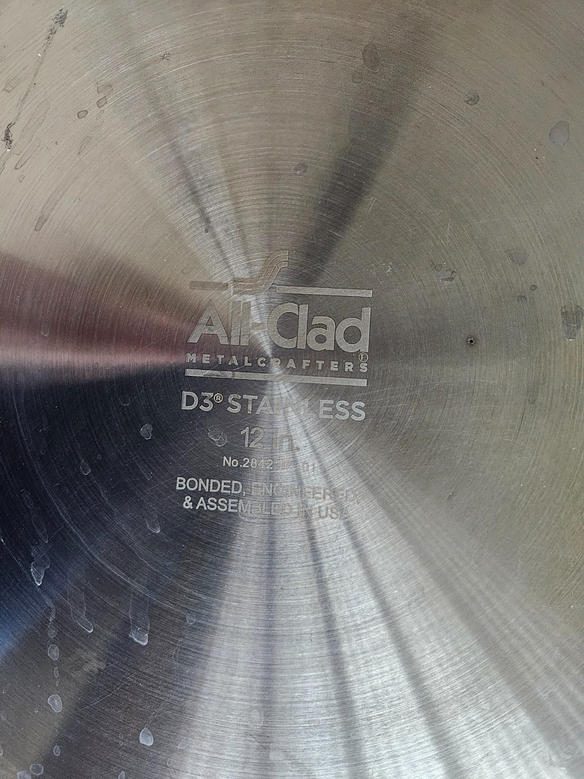 All-Clad D3 12" Stainless Steel Skillet with Lid