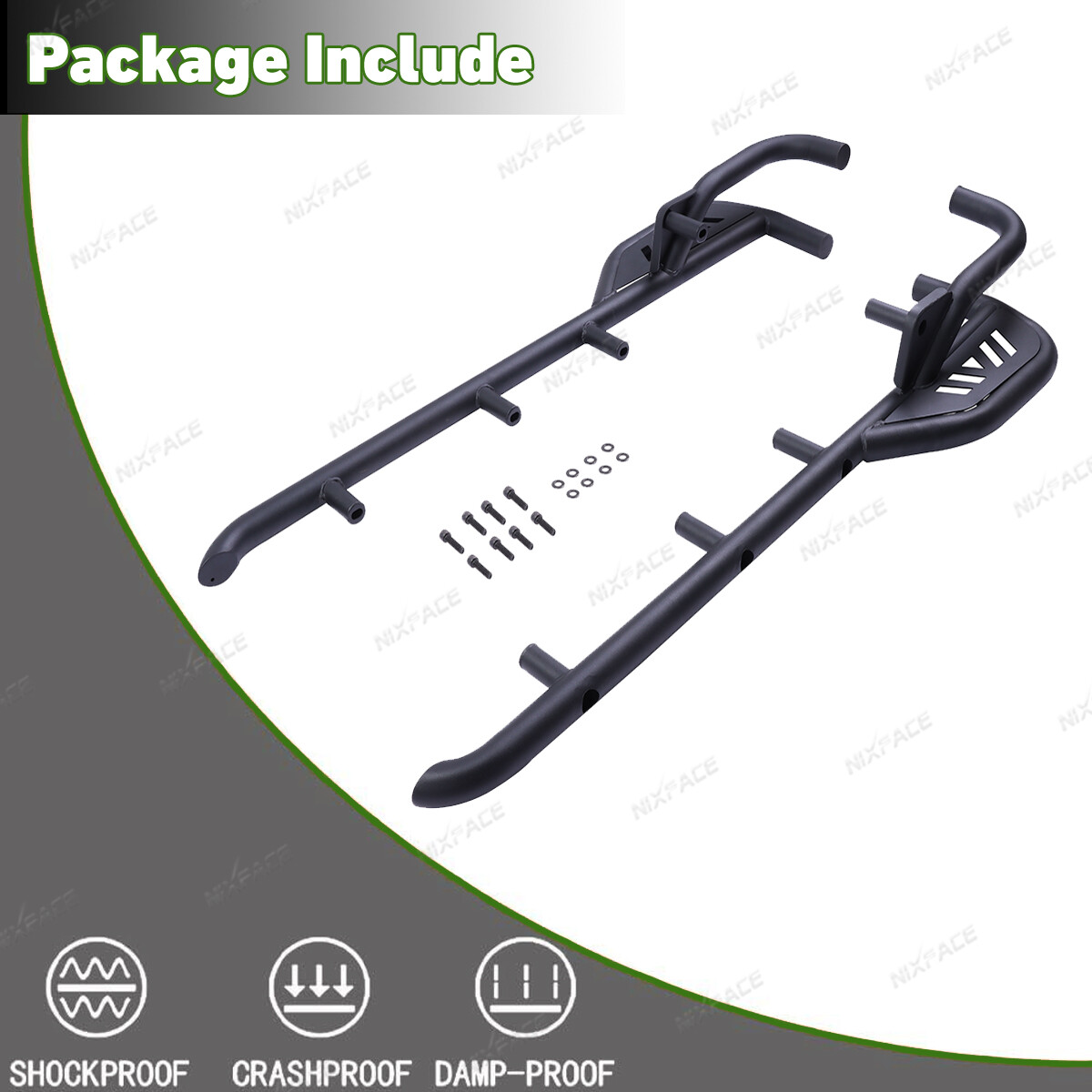 Rock Sliders Side Nerf Bars 2 Door for 20-23 Kawasaki Teryx KRX 1000 #99994-1314