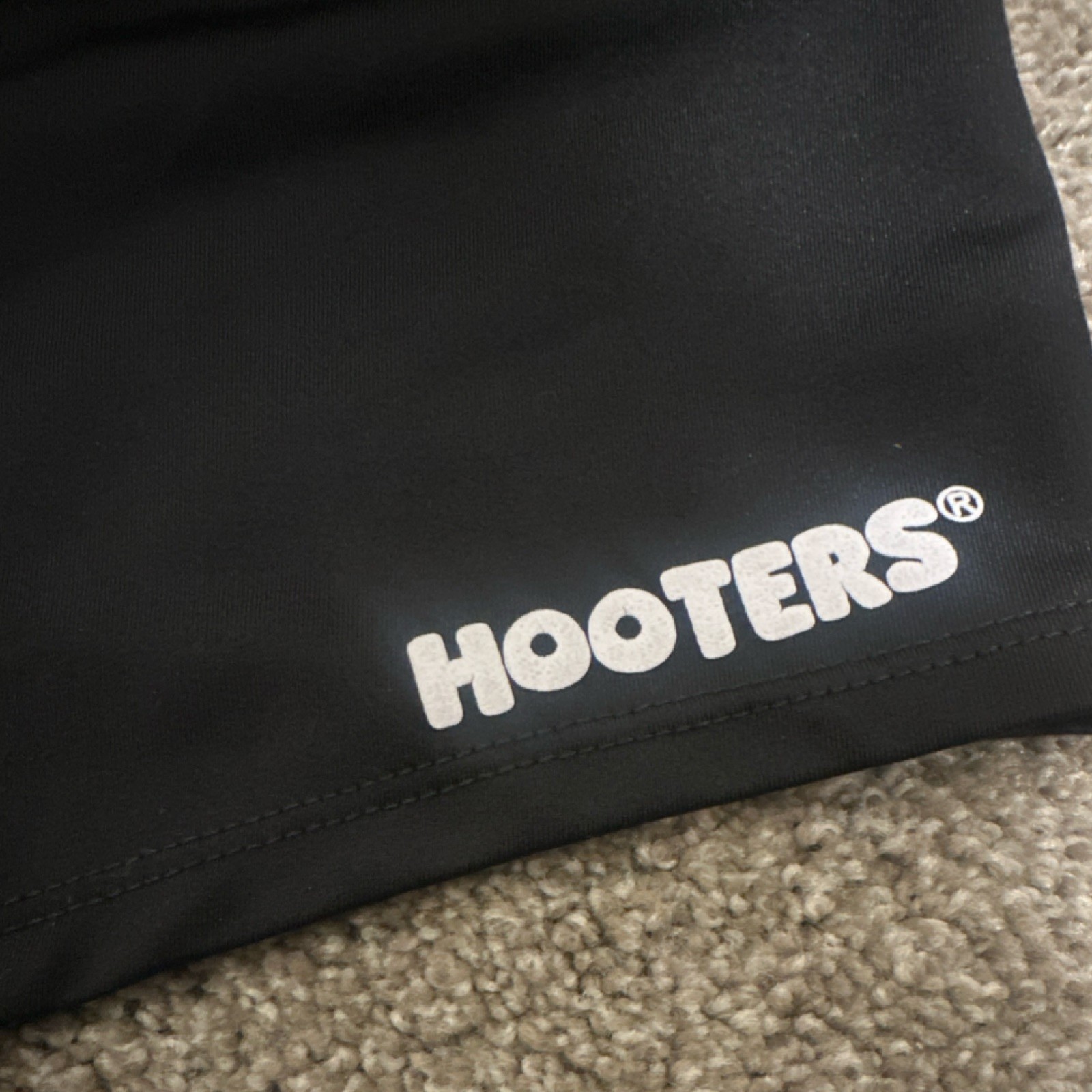 Hooters Black Sexy Women's XS Thong shorts