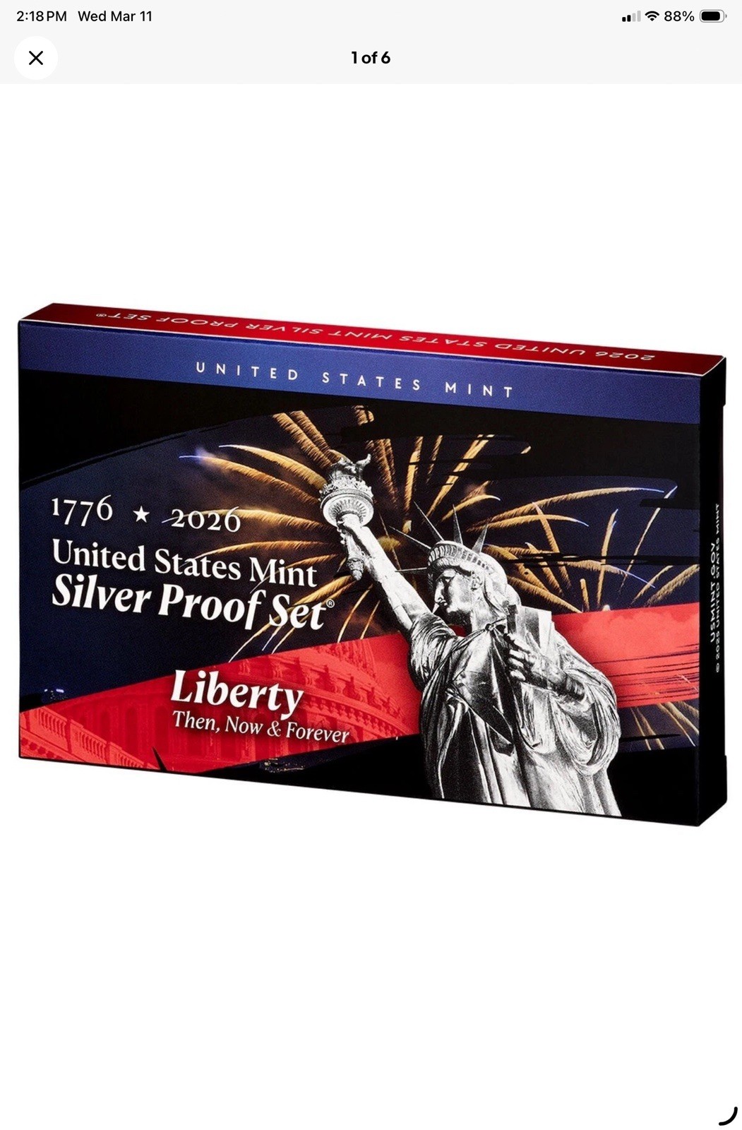 2026 Silver Proof Set US Mint Semi Quincentennial Silver Proof Set - PRE SALE