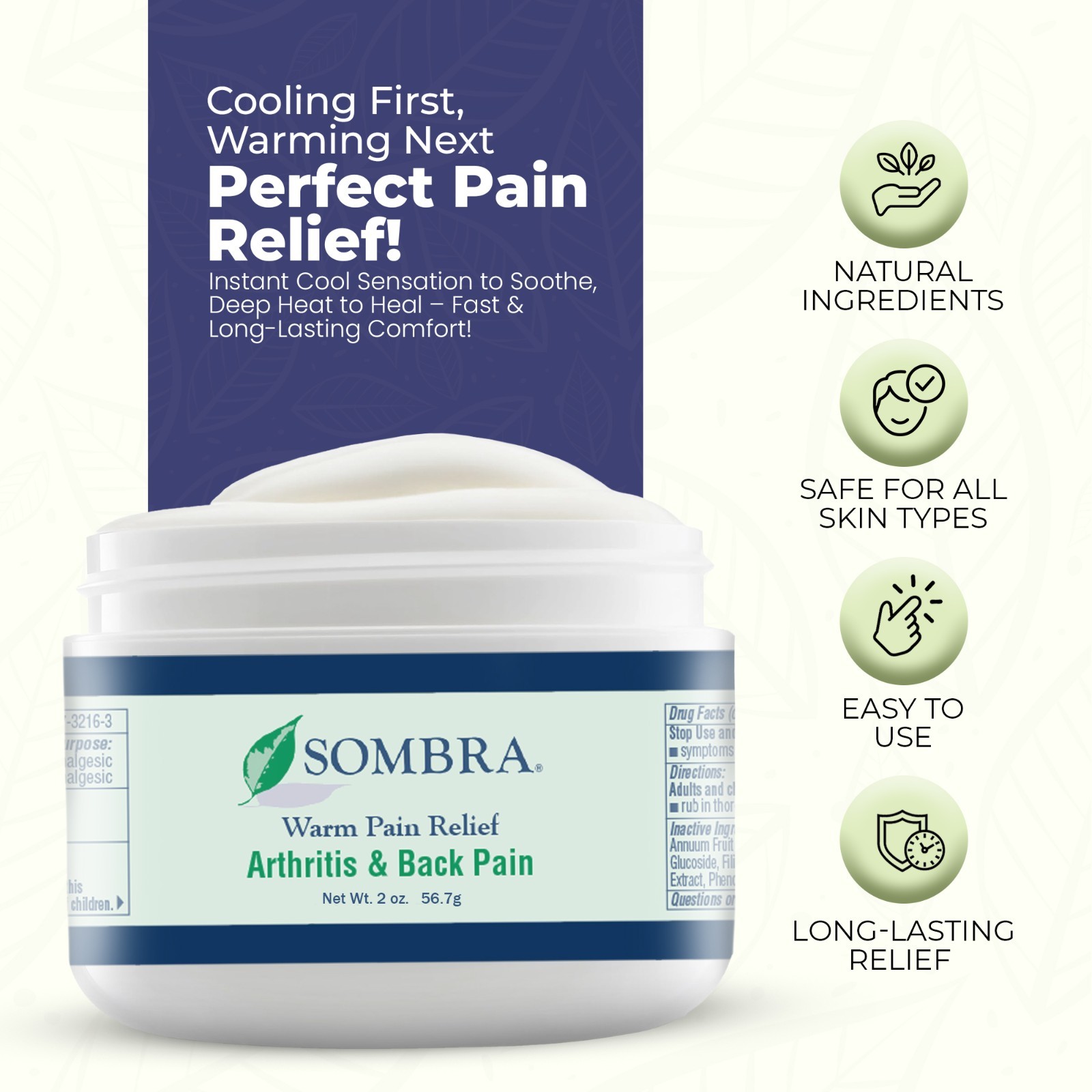 Sombra Pain Relief Gel – Warm Therapy for Arthritis, Back & Muscle Pain