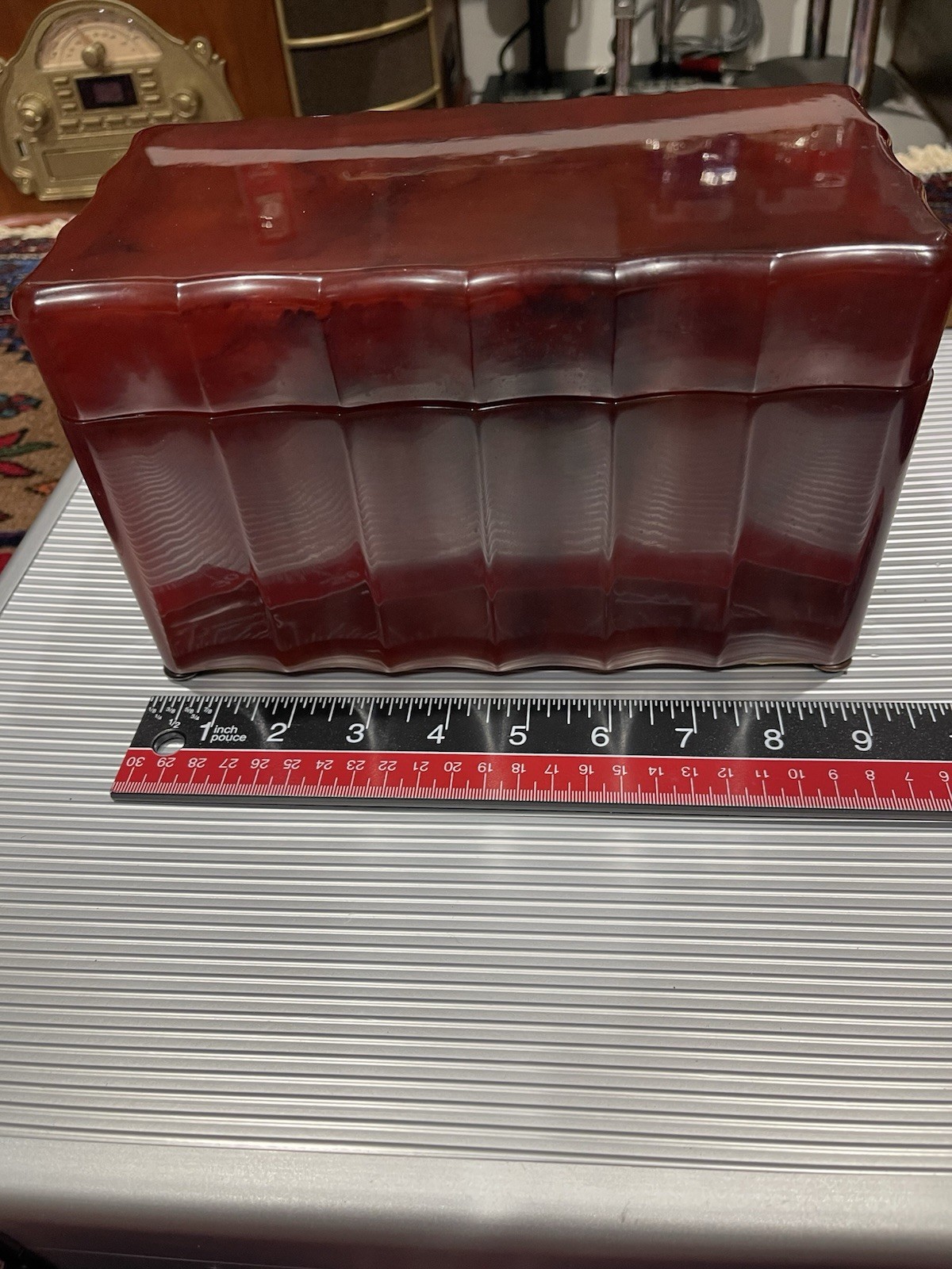 Antique Catalin General Electric L-622, Tube Radio, “ Jewel Box” Style