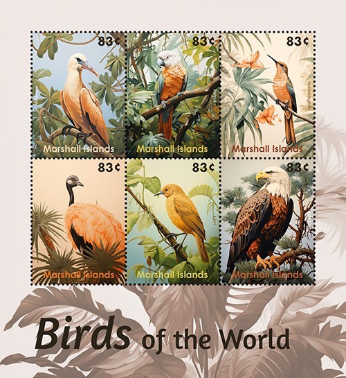 Marshall Islands 2024 - Birds - Sheet of 6 Stamps - MNH