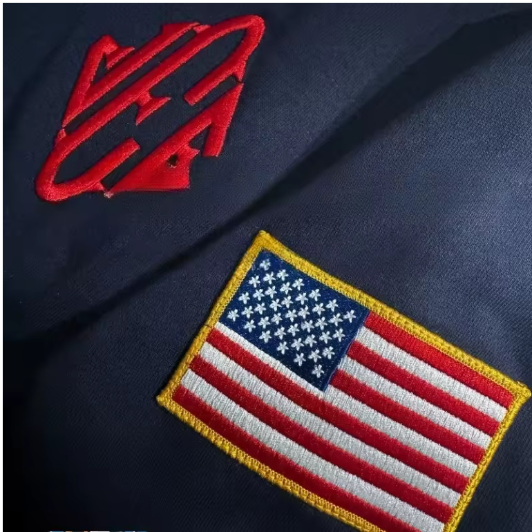 Jeffrey Epstein Quarter Zip Navy Blue Sweatshirt Retro Y2K