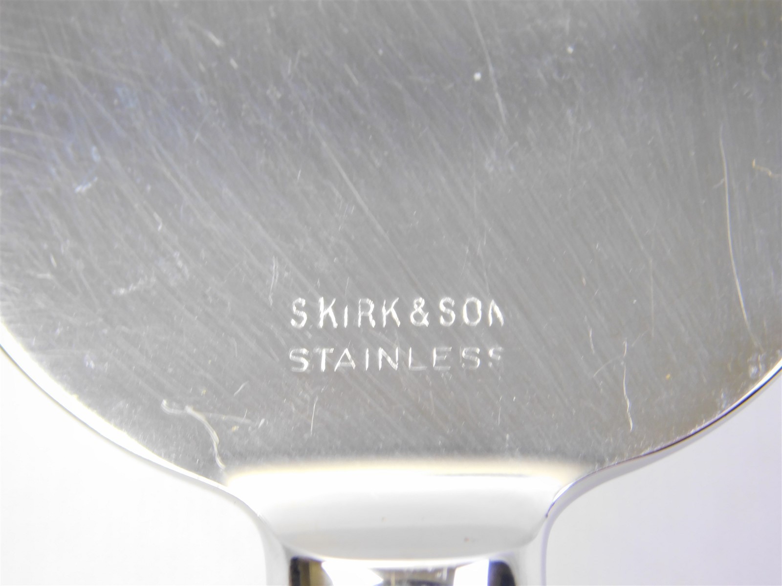 Vtg S. Kirk & Son Stieff Rose Sterling Silver Handles Cake Serving Set