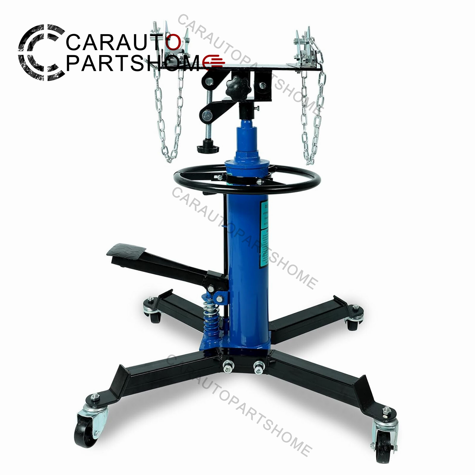 2 Stage Transmission Jack,2 Stage Hydraulic 1660lbs, 360° Swivel Wheel